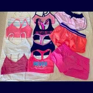 Bundle Lorna Jane Active Bra Shorts & Jacket XS